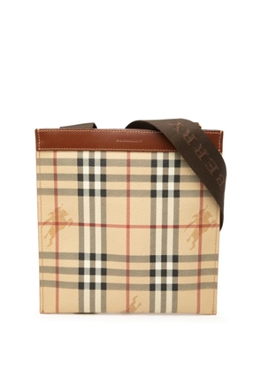 Burberry Pre-Owned 2000-2017 Haymarket Check Coated Canvas crossbody bag - Neutrals