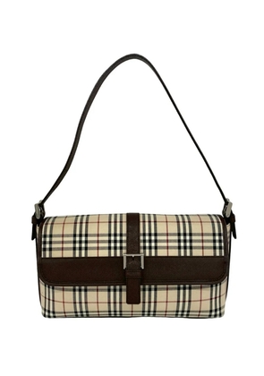 Burberry Pre-Owned 2000-2017 House Check Canvas shoulder bag - Neutrals