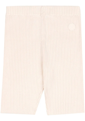 Sporty & Rich SRHWC ribbed-knit shorts - Neutrals