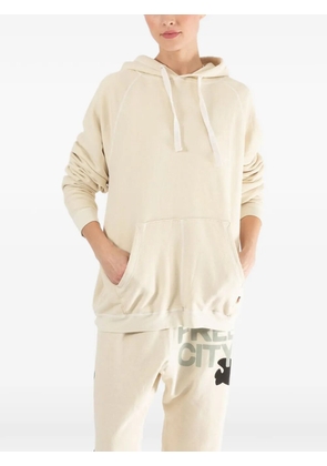 FreeCity kangaroo-pocket hoodie - Neutrals