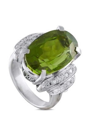 LB Exclusive peridot and diamond ring - Silver