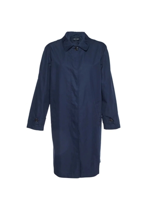 Giorgio Armani Pre-Owned button-up coat - Blue