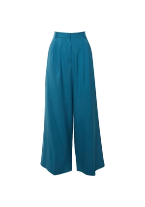 Weekend Max Mara straight-leg wool trousers - Blue