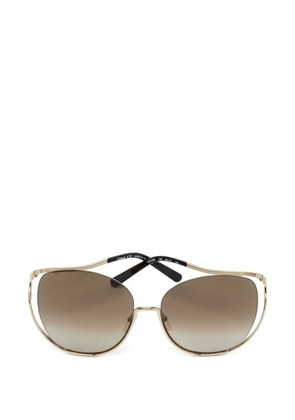 Chloé Pre-Owned Milla oversized sunglasses - Gold