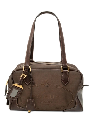 Prada Pre-Owned 2000-2026 Canvas Canapa Logo satchel - Brown