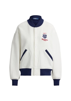 Polo Ralph Lauren embroidered logo bomber jacket - Neutrals