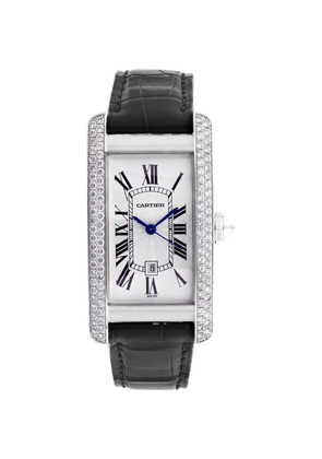 Cartier Tank Américaine Diamond 23mm watch - White