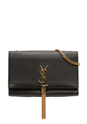 Saint Laurent Pre-Owned 2016 Medium Smooth Calfskin Classic Monogram Kate Tassel crossbody bag - Black