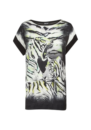 Just Cavalli Vintage tiger-print T-shirt - Black