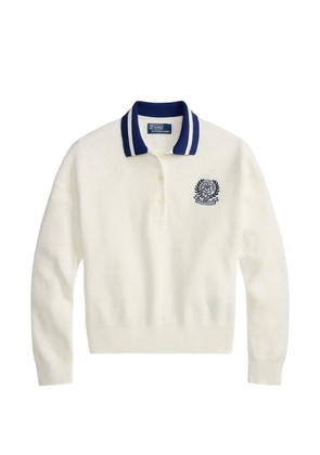 Polo Ralph Lauren waffle-knit embroidered sweater - Neutrals