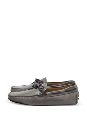 Tod's Vintage slip-on leather loafers - Grey
