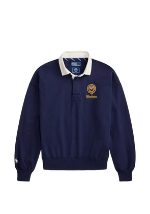 Polo Ralph Lauren Wimbledon embroidered-logo cotton polo shirt - Blue