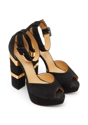 Charlotte Olympia embellished ankle-strap sandals - Black
