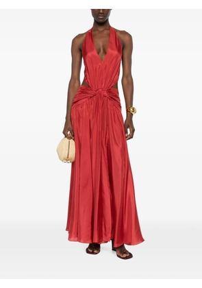 ZIMMERMANN cut-out halterneck maxi dress - Red