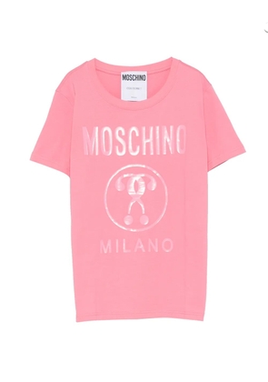 Moschino logo-print T-shirt - Pink