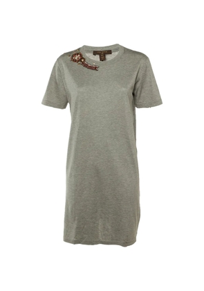 Louis Vuitton Pre-Owned logo patch T-shirt - Grey