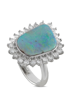 LB Exclusive opal and diamond ring - Silver