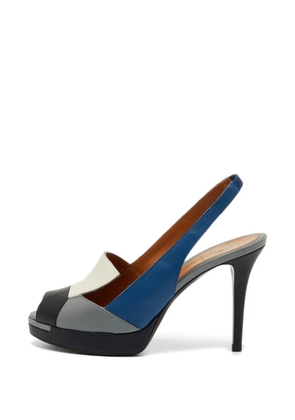 Fendi Pre-Owned peep-toe slingback sandals - Blue