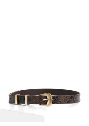 Manière De Voir Lilian in brown/gold python belt