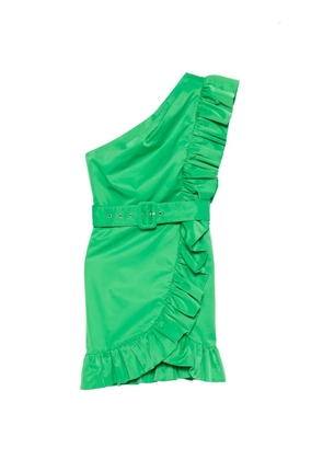 TWINSET ruffled one-shoulder dress - Green