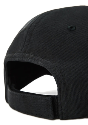 Alexander Wang crystal-logo twill cap - Black