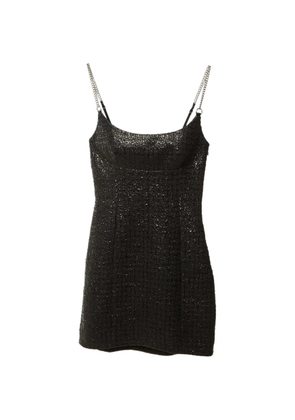 Pre-Owned Alexander Wang chain-strap textured mini dress - Black