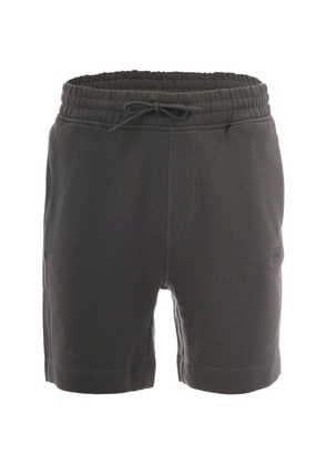 BOSS logo-patch track shorts - Grey