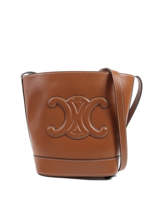 Celine Pre-Owned Cuir Triomphe bucket bag - Brown