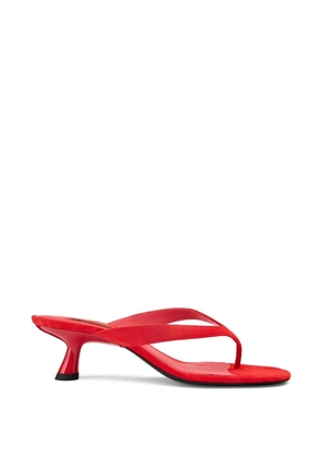 Simon Miller Beep suede kitten-heel sandals - Red