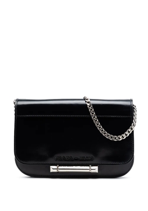 Prada Pre-Owned 2016-2026 Spazzolato Leather Sybille Flap crossbody bag - Black