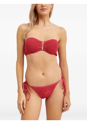 Bond-eye Blake palm-detail bikini - Red