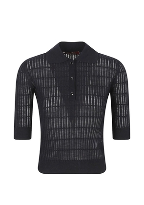 Max Mara crew-neck polo shirt - Blue