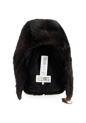 MM6 Maison Margiela faux-fur trapper hat - Brown