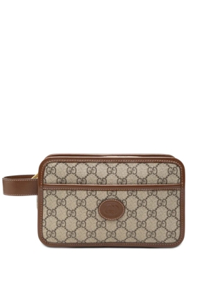 Gucci Pre-Owned 2000-2015 GG Supreme Interlocking G clutch bag - Neutrals