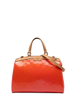 Louis Vuitton Pre-Owned 2015 Monogram Vernis Brea MM satchel - Orange