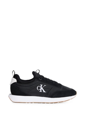 Calvin Klein logo-print panelled low-top sneakers - Black