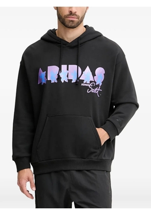 adidas x Jeremy Scott logo-print hoodie - Black
