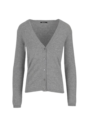 La-Rose V-neck cashmere cardigan - Grey