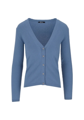 La-Rose V-neck cashmere cardigan - Blue