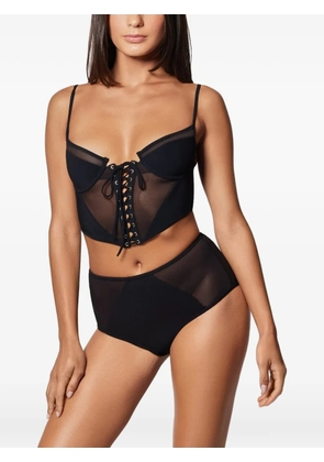 Kiki de Montparnasse Peep Show panelled bikini - Black