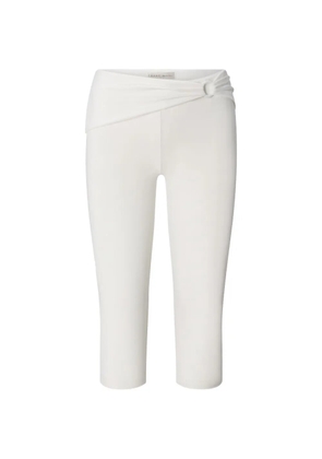 FRAME The Casino Capri ring-detail trousers - White