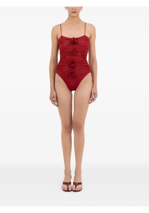 Maygel Coronel Torres ruched swimsuit - Red