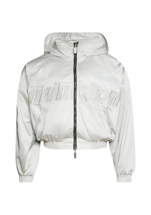 RIVINGTON ROI REBIS Flagship Abbots logo-embroidered padded jacket - Grey