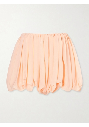 Chloé - Pleated Silk-charmeuse Shorts - Orange - FR 34,FR 36,FR 38,FR 40,FR 42,FR 44