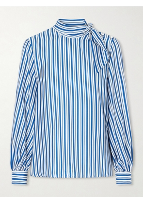Max Mara - Striped Silk Shirt - Blue - UK 2,UK 4,UK 6,UK 8,UK 10,UK 12,UK 14,UK 16,UK 18