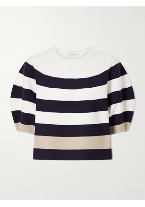 Max Mara - Striped Jersey Sweater - White - x small,small,medium,large,x large