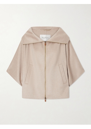 Max Mara - Draped Cashmere Short Coat - Neutrals - UK 4,UK 6,UK 8,UK 10,UK 12,UK 14