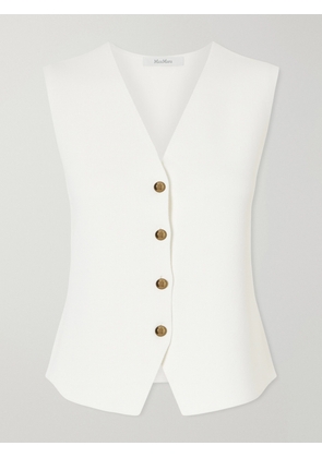 Max Mara - Grain De Poudre Vest - White - x small,small,medium,large,x large
