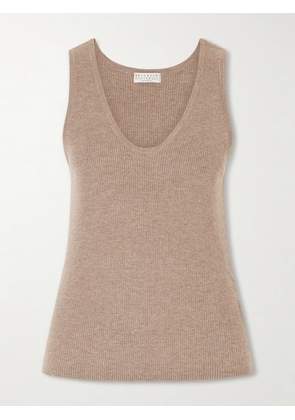 Brunello Cucinelli - Ribbed-knit Tank - Brown - xx small,x small,small,medium,large,x large