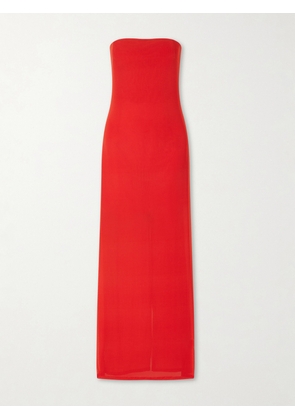 STAUD - Liliana Crepe Maxi Dress - Red - x small,small,medium,large,x large